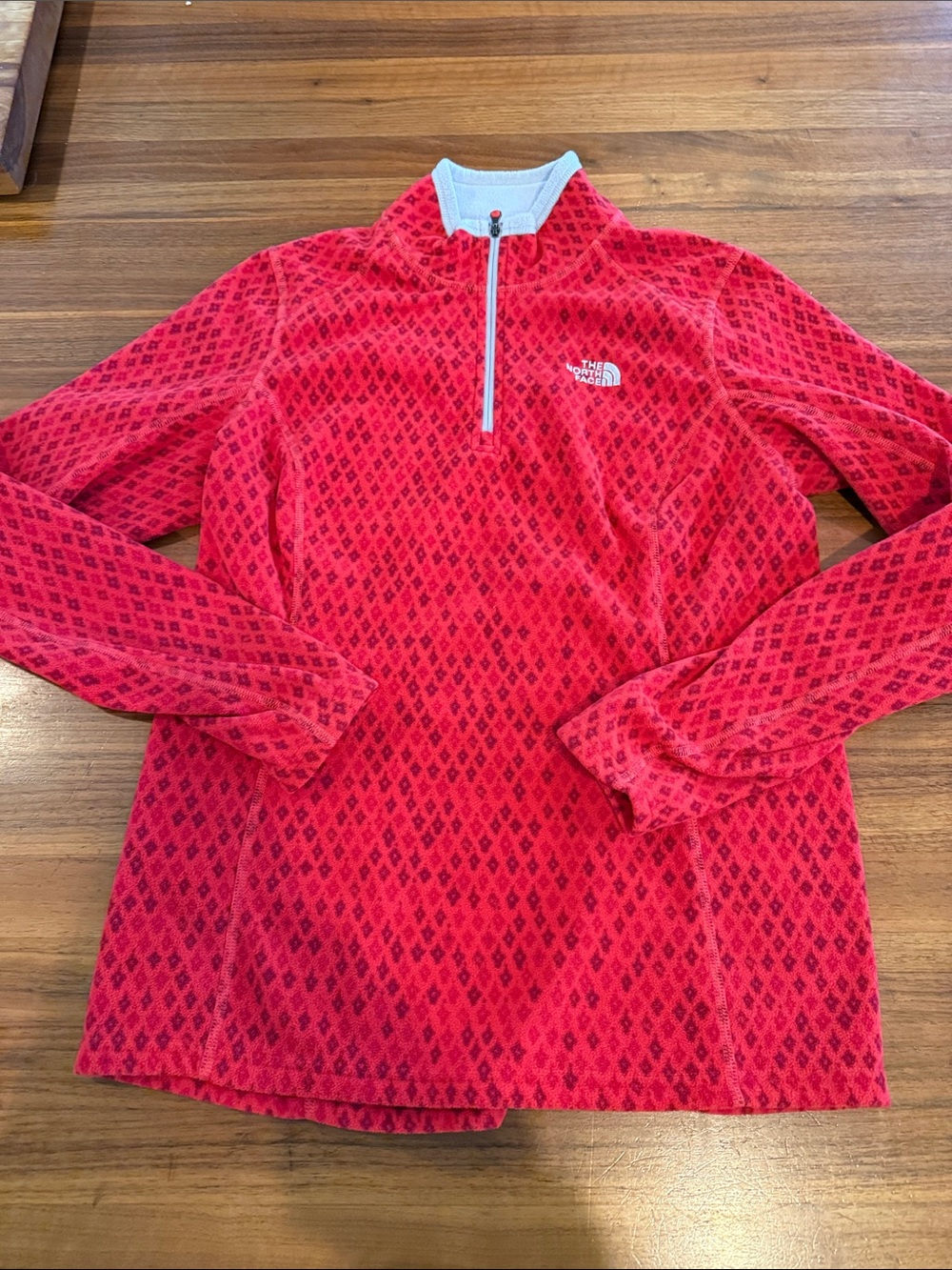 The North Face Jacket Womens Medium patterened TKA 100 Fleece 1/4 Zip